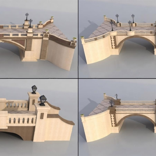 人行桥3D模型